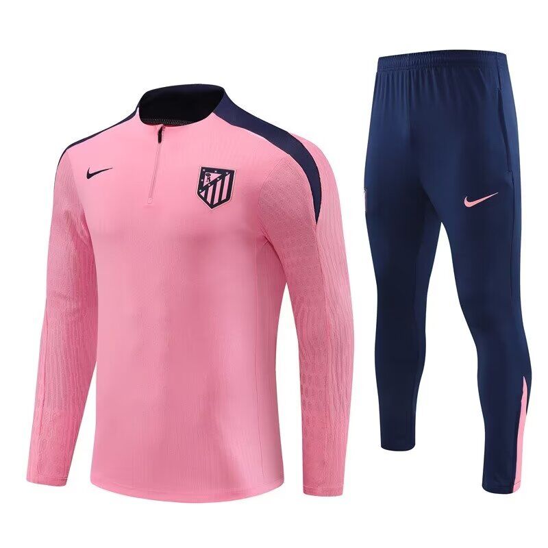 AAA Quality Atletico Madrid 24/25 Tracksuit - Pink/Navy Blue